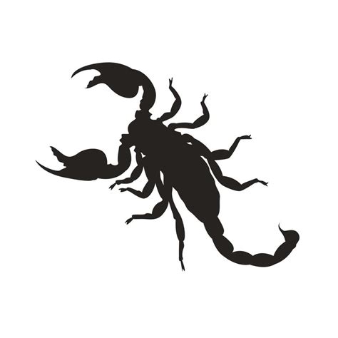 scorpion silhouette creative design. Vector illustration. 16807343 Vector Art at Vecteezy