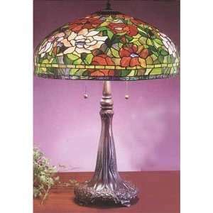 Tiffany Style Stained Glass Art Deco Slate Table Lamp With Fast Free
