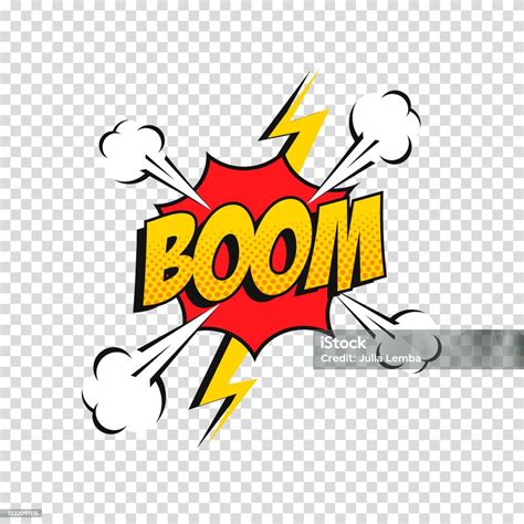 Vector Comic Sound Effect With Phrase Boom Stock Illustration ...