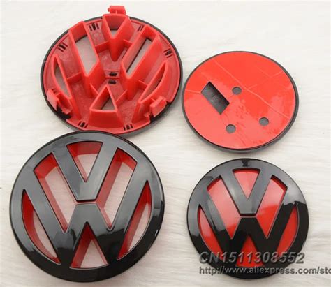 Car styling Parts VW Golf 5 MK5 Front and Tail Grille Badge LOGO Glossy ...