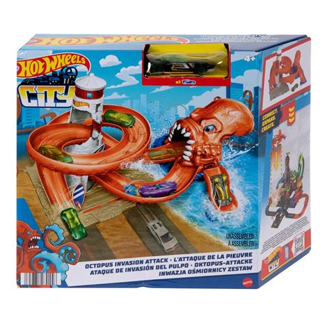 Hot Wheels City Octopus Invasion Attack Playset