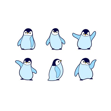 Cute Cartoon Penguin Drawing