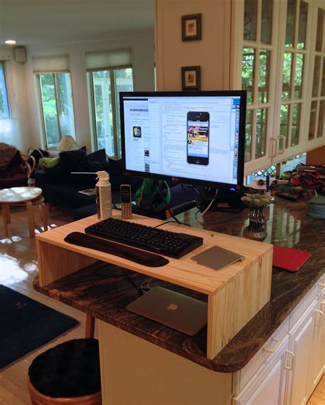 standing desk in den / kitchen | Blake Patterson | Flickr