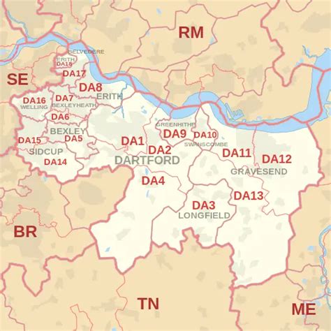 Dartford postcode information - list of postal codes | PostcodeArea.co.uk