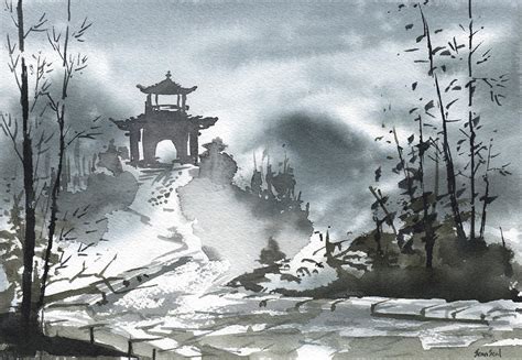 Chinese Landscape Painting by Sean Seal