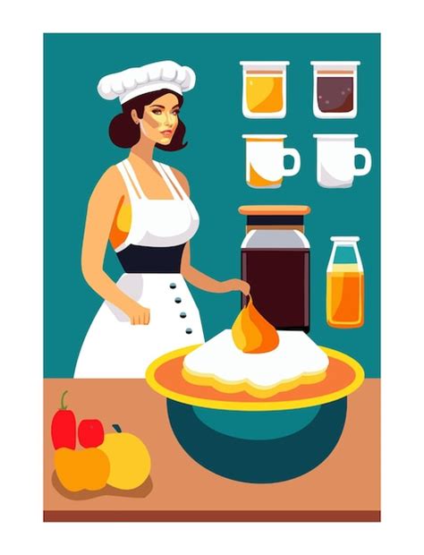 Premium Vector | Collection of people cooking at home. collection of ...