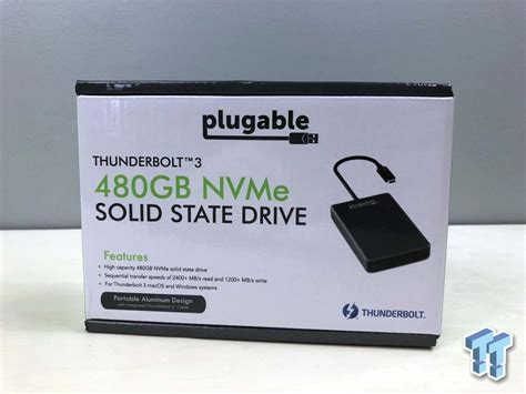 Plugable Thunderbolt 3 NVMe SSD Review