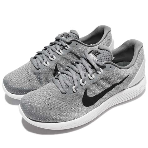 Wmns Nike Lunarglide 9 IX Grey Black Women Running Shoes Sneakers 904716-002 | eBay