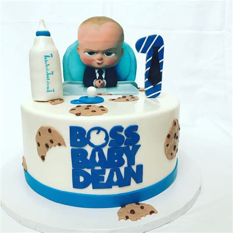 Boss Baby Cake | Baby boy birthday cake, Baby birthday cakes, Baby ...