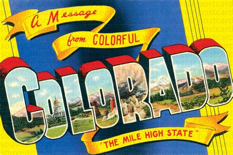 Colorado Postcard Colorado Postcards Colorado Colorado