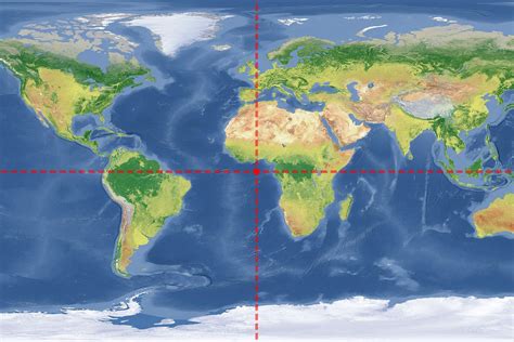 World Map Equator Line