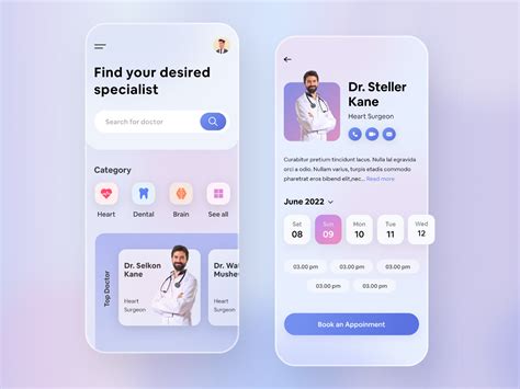 Doctor Appointment App by Redwanul Haque for UI Deft on Dribbble