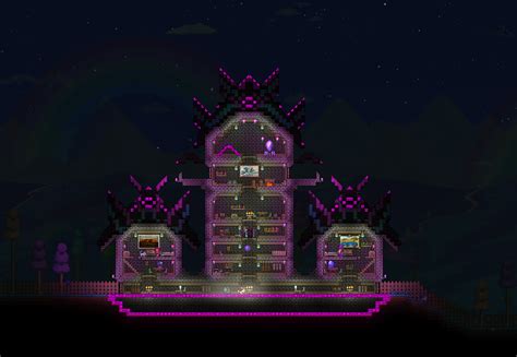 My hallow NPC base! : Terraria