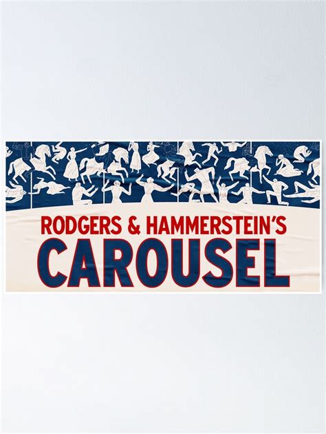 "CAROUSEL THE MUSICAL 2018" Poster for Sale by simpliscats | Redbubble