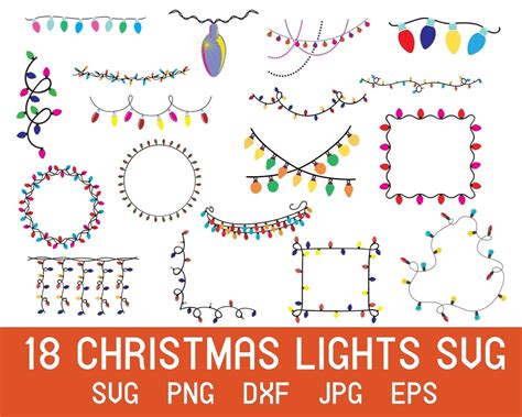 Christmas Lights Svg, Christmas Light Svg, Christmas Svg, Christmas Wrap Svg, Christmas Tree Svg ...