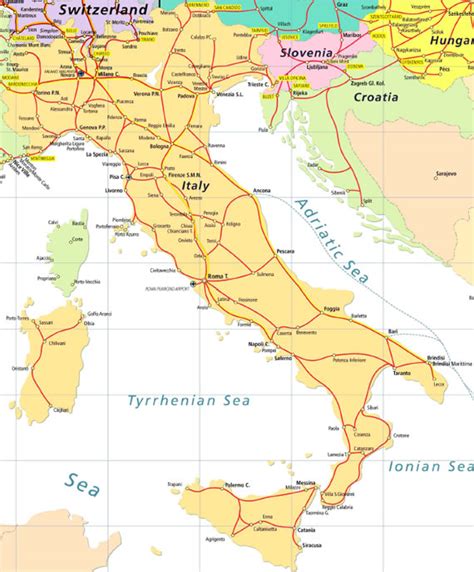 Italy Eurail Map – Get Map Update