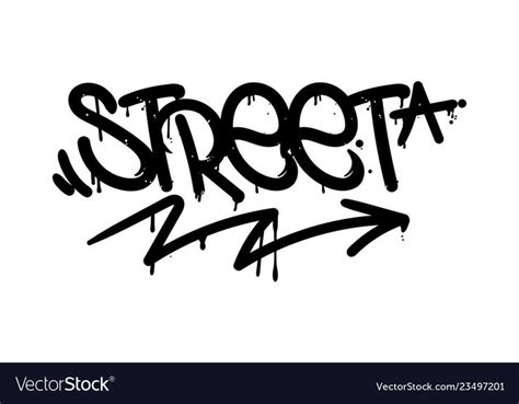 Street graffiti tag vector image on VectorStock | Street graffiti ...