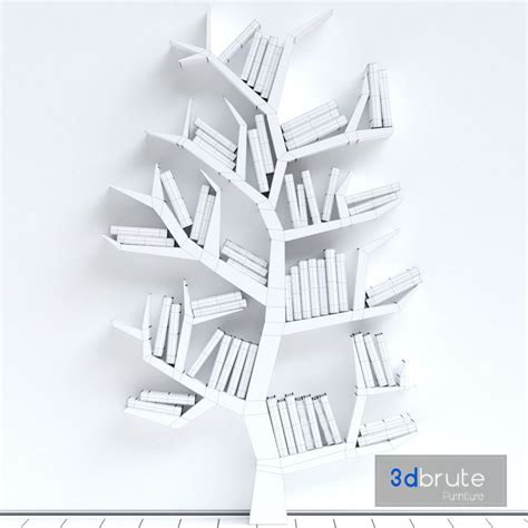 BookShelf 3d model Buy Download 3dbrute