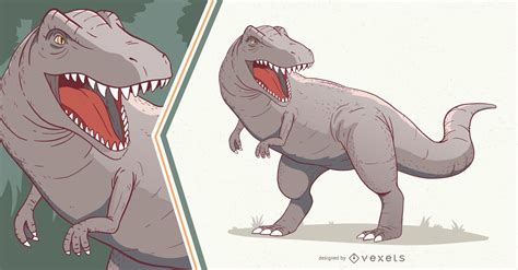 T-rex Dinosaur Illustration Vector Download