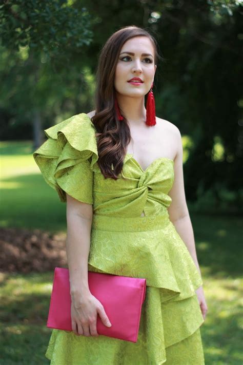 Adding color with Lime Green | Fashion, Dress, Hot pink accessories