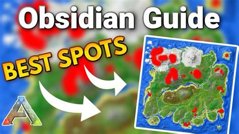 Best OBSIDIAN Locations in ARK - The Island Farming Guide - YouTube