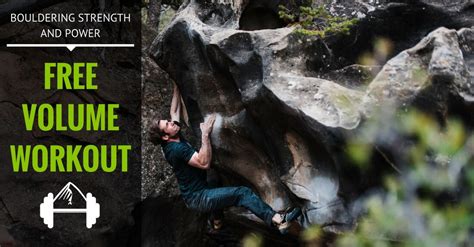 Bouldering Training: Free Volume Workout - TrainingBeta