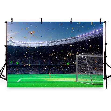 Soccer Field Champion Confetti Photo Backdrop G-268 | Backdrops, Grass ...