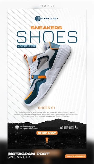 Premium PSD | Sneaker shoes sale instagram story and post template for social media design ...