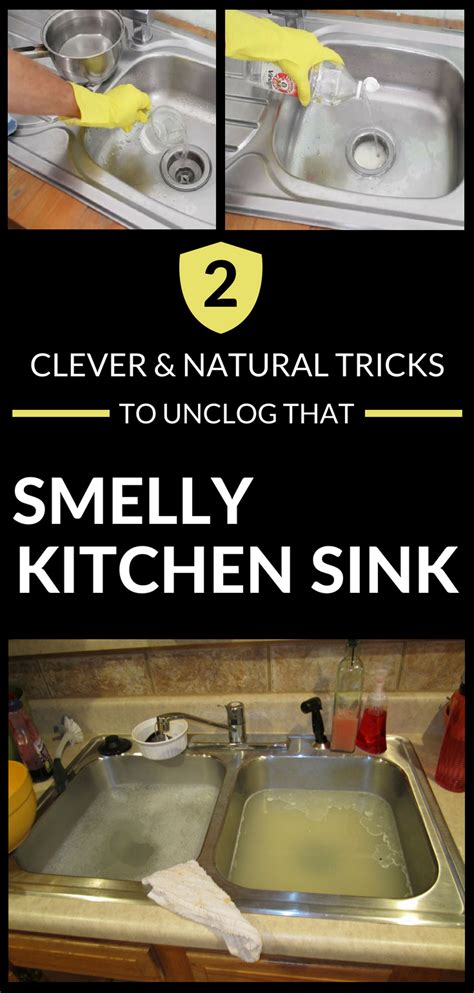 2 Clever And Natural Tricks To Unclog That Smelly Kitchen Sink - nCleaningTips.com | Smelly ...