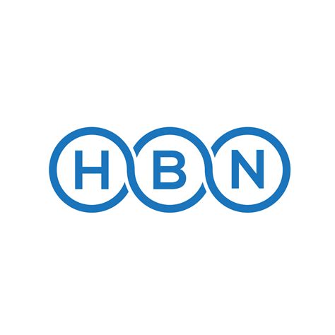 HBN letter logo design on white background. HBN creative initials letter logo concept. HBN ...