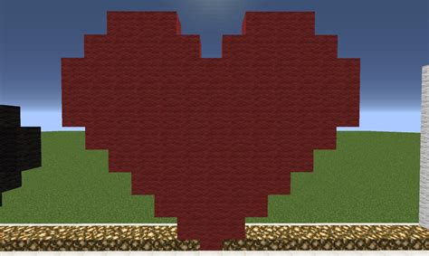 Heart Pixel Art Minecraft Project