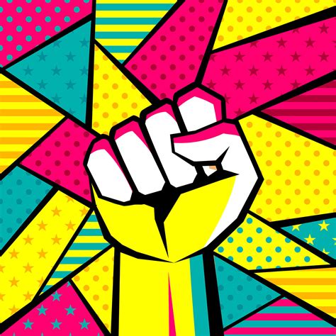 Hand Gesture Modern Pop Art Vector 225241 Vector Art at Vecteezy