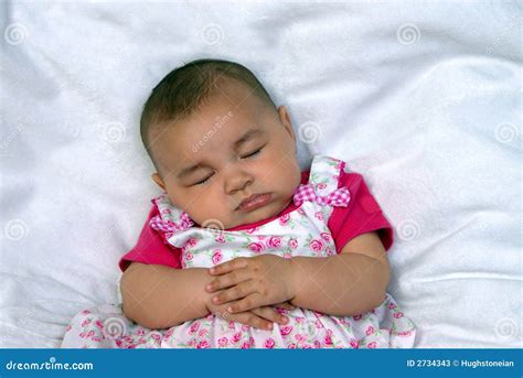 Cute Baby In Pink Sleeping Stock Photos - Image: 2734343