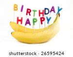 Birthday Banana Free Stock Photo - Public Domain Pictures