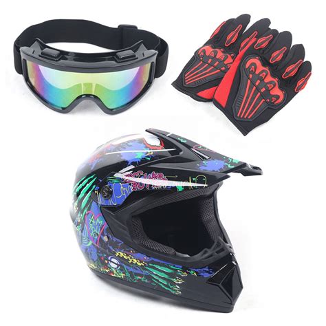 Motorcycle Helmet Unisex-Adult Off-Road Helmet Motocross ATV Dirt Bike ...