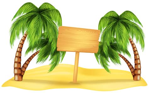 Transparent Beach Palm Decoration PNG Clipart | Clip art, Happy ...