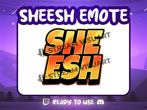 Sheesh Emote Twitch Discord Youtube and Community - Etsy