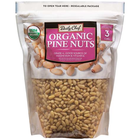 Daily Chef Organic Pine Nuts, 16 Ounce - Walmart.com