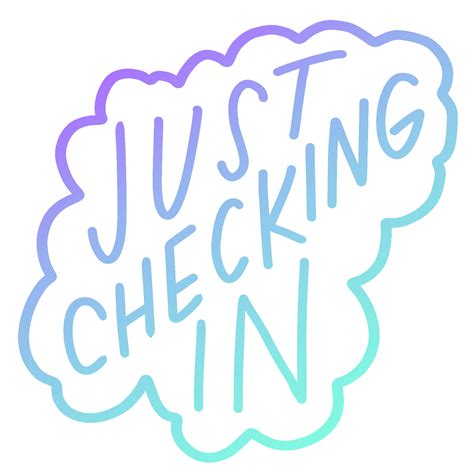 Just Checking In Sticker by megan motown for iOS & Android | GIPHY