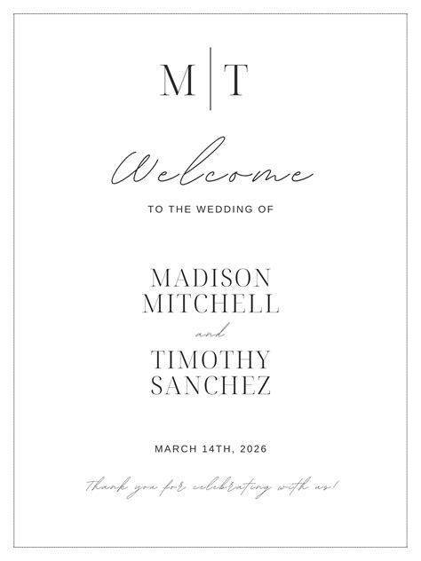Wedding Welcome Signs – aDiamondDesigns
