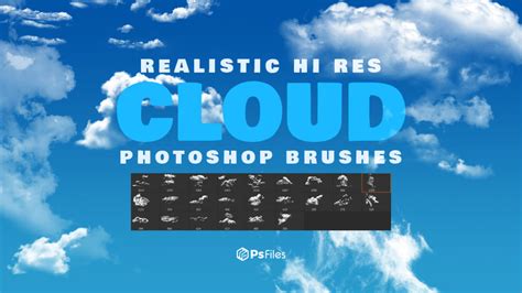 Free 24 Realistic Cloud Photoshop Brushes - Free Photoshop Files