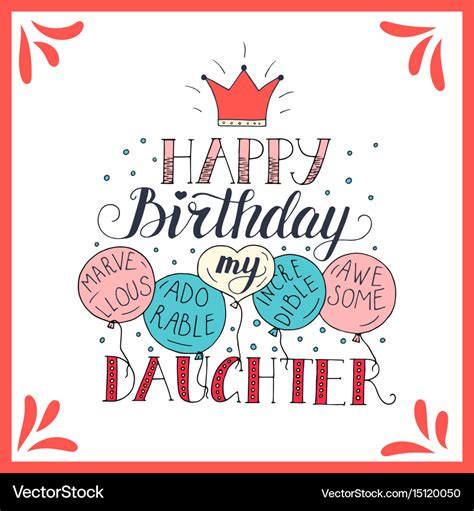 Daughter Birthday Card Svg