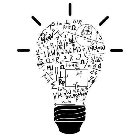Bulb Shape PNG Transparent, Physics Doodle On Bulb Shape, Physics Drawing, Doodle Drawing, Bulb ...