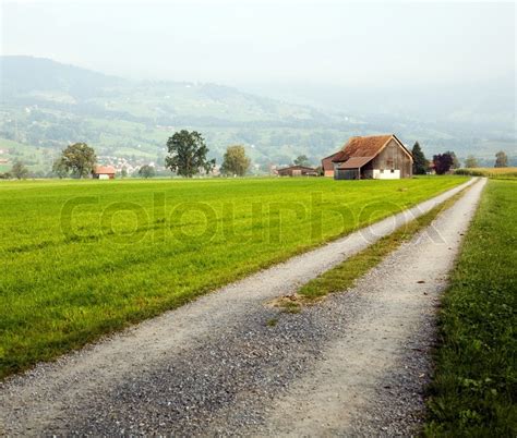 Road in the village | Stock image | Colourbox