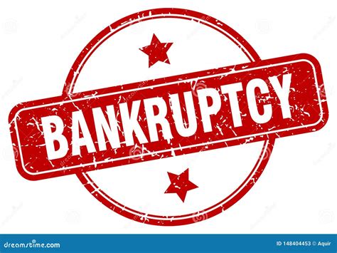 Bankruptcy stamp stock vector. Illustration of sticker - 148404453