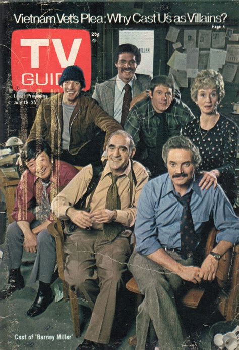 Cast of "Barney Miller" - July, 1975 | Tv guide, Barney miller, Old tv shows