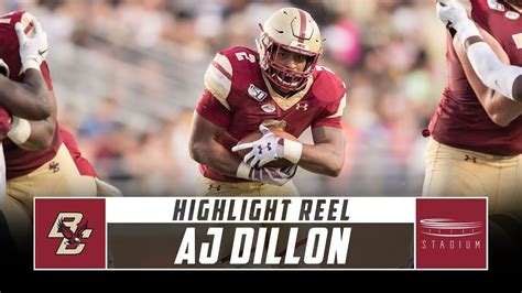 Boston College RB AJ Dillon Highlight Reel - 2019 Season | Stadium - YouTube