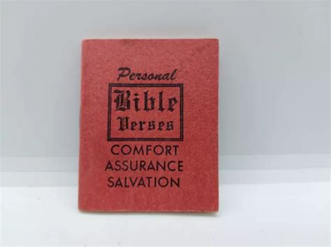 PERSONAL BIBLE VERSES of Comfort Assurance Salvation ~ Very Small ...