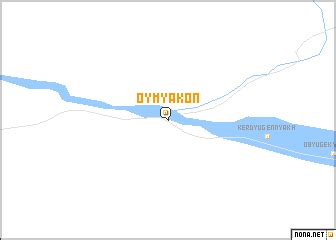 Oymyakon (Russia) map - nona.net