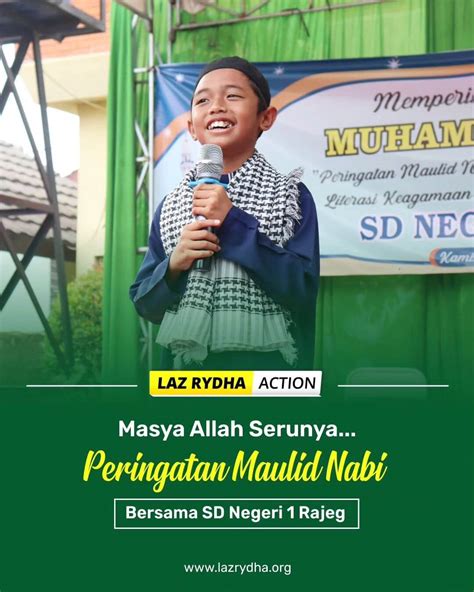 Serunya Peringatan Maulid Nabi Bersama SD Negeri 1 Rajeg - LAZ RYDHA ...